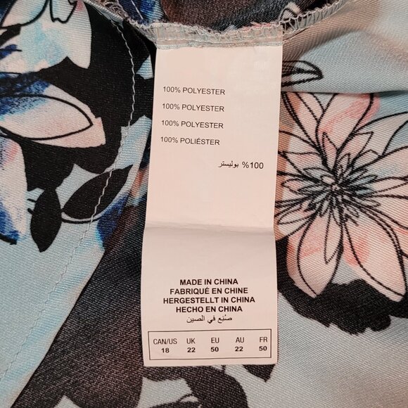 18 | Michel Studio | Morning Garden 3/4 Sleeve Button Down Shirt - Picture 5 of 5